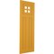 Ekena Millwork True Fit PVC San Antonio Mission Style Fixed Mount Shutters, Turmeric, 12W x 30H, PR TFP001ST12X030TU - alternate 3